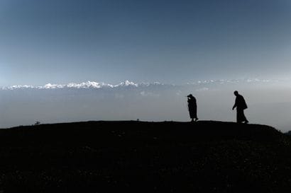 Matthieu RICARD (Né en 1946)
Deux moines...