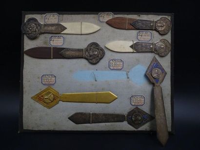 Médailles en argent et autres 
Dont masques,...