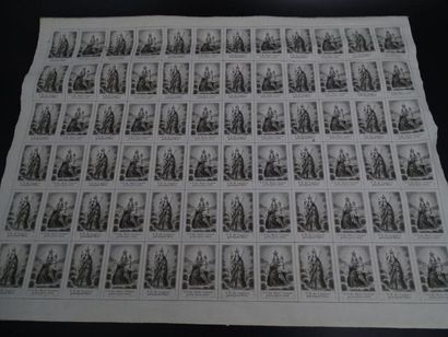 Divers modèles de scapulaires en planche...