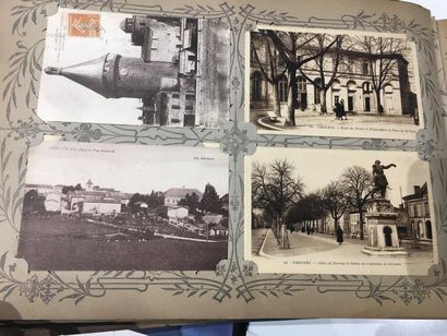 Ensemble de 3 Albums de cartes postales vers...