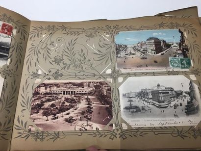 Ensemble de 3 Albums de cartes postales vers...