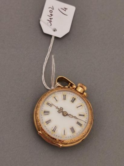 MONTRE DE COL en or jaune, mouvement mécanique,...