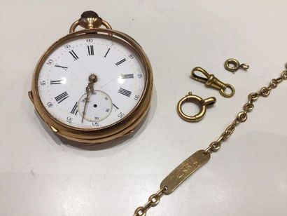 LOT de débris d'or 750 millièmes (18K).
Poids...