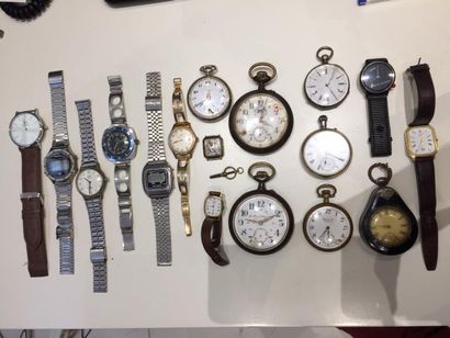 [Horlogerie]. LOT de montres à gousset et...