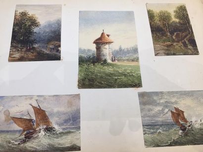 [Dessins]. 2 albums de dessins disparates...