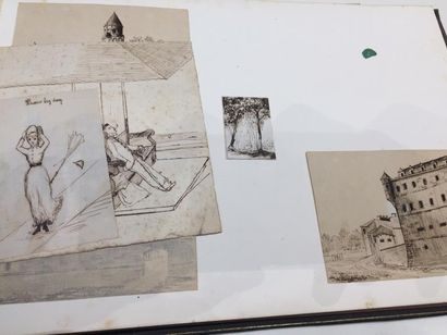 [Dessins]. 2 albums de dessins disparates...