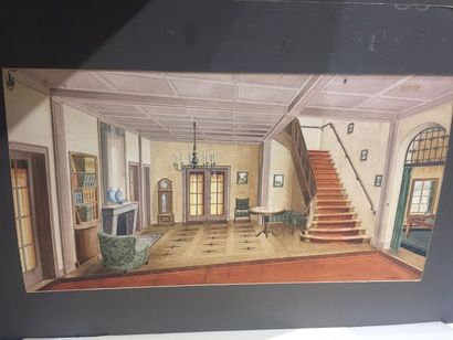 [Décoration d'intérieure]. Ensemble d'une...