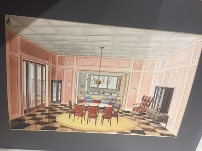 [Décoration d'intérieure]. Ensemble d'une...
