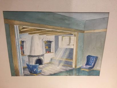[Décoration d'intérieure]. Ensemble d'une...