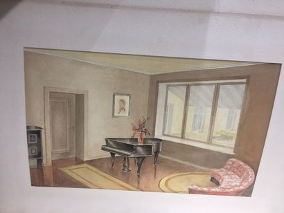 [Décoration d'intérieure]. Ensemble d'une...
