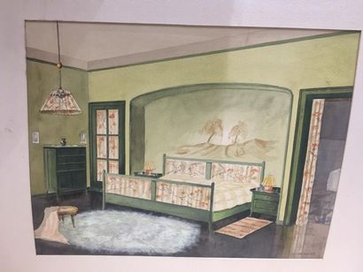 [Décoration d'intérieure]. Ensemble d'une...