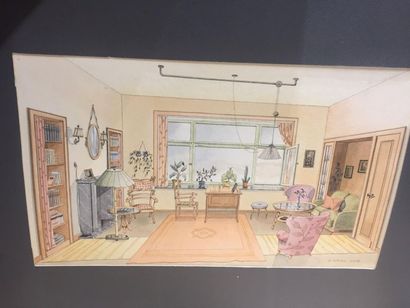 [Décoration d'intérieure]. Ensemble d'une...