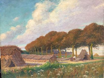 Albert Eugène LECHAT (1863-1918).
Paysage...