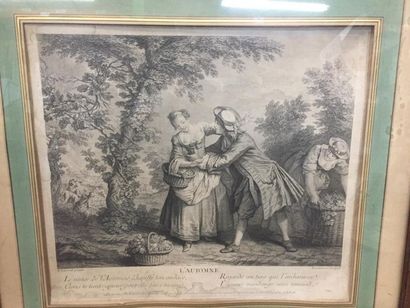 D'après Nicolas LANCRET. 
L'été, le printemps,...