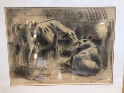 Amédée DE LA PATELLIERE (1890-1932)
Vaches...