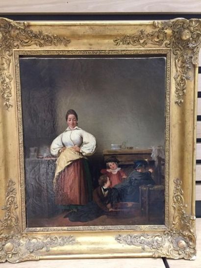Ecole FRANCAISE du XIXe siècle.
Mère et ses...
