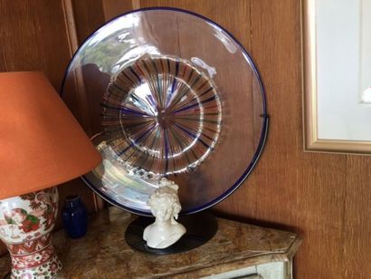 Grande coupe plate.Murano.
