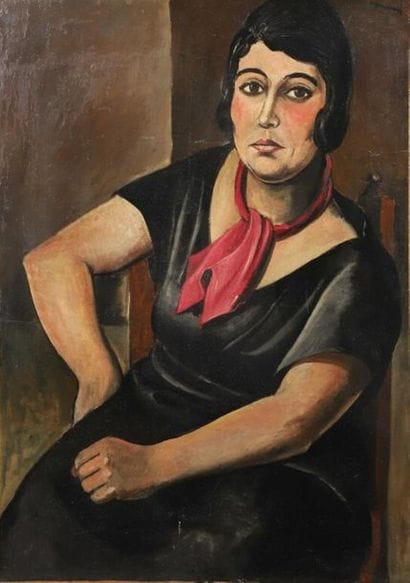 Pedro CREIXAMS (1893-1965).
Portrait de femme...