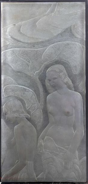 École dans l'esprit Art-Déco.
Deux femmes...