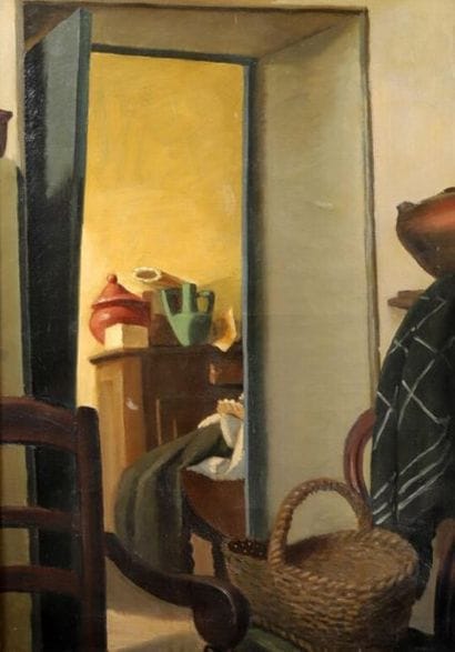 Jean LÉON (1893-1985).
Intérieur au panier...