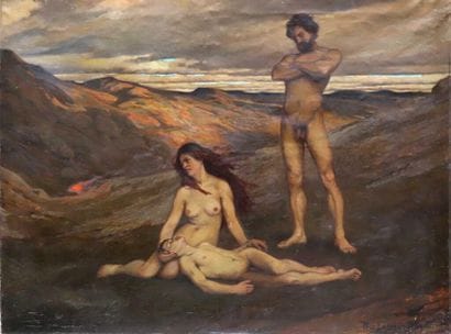 Paul LARSSON PALM (1876-1899).
Adam et Eve...