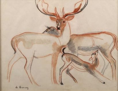 Philippe Albin de BUNCEY (1905-1978).
Cerf,...
