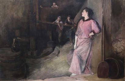 École FRANÇAISE de la fin du XIXe siècle.
Femme...
