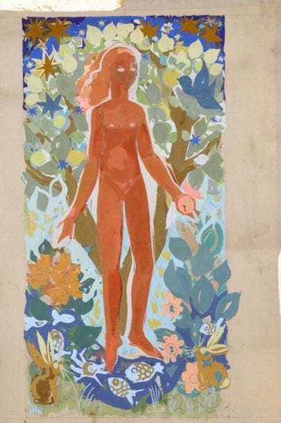 Maud GERARD (1915-2013).
Première esquisse...
