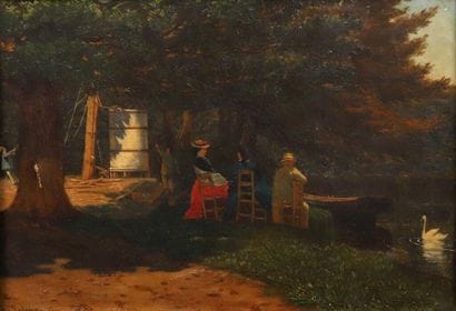Frances Flora PALMER (1812-1876).
Le réservoir...