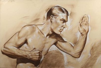 Georges de POGEDAIEFF (1897-1971).
Le boxeur...