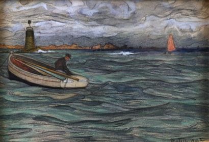 Auguste MATISSE (1866-1931).
Pêcheur sur...