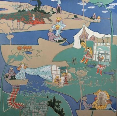 Klaus LIEBIG (1936-1996).
Der abschied.
Huile...