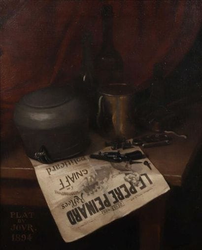 Julien DILLY (1848 - après 1923).
Le plat...