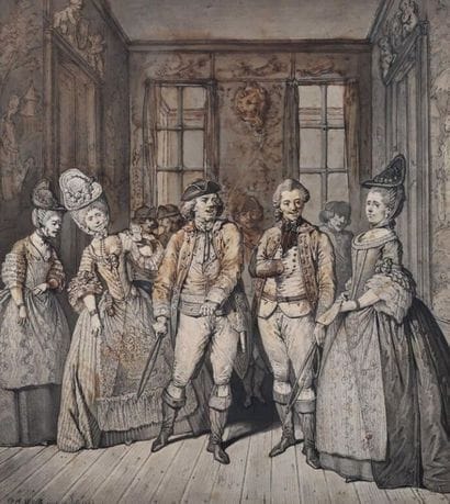 Pierre-Alexandre WILLE (1748-1821).
Scène...