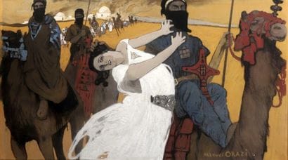 Manuel ORAZI (1860-1934).
L'enlèvement ,...