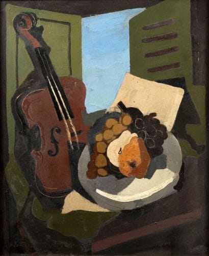 Jean JOVENEAU (1888-?).
Nature morte cubiste...