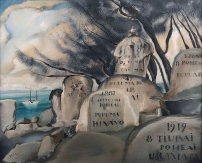 Serge GRÈS (1899-1970).
Cimetière tahitien...