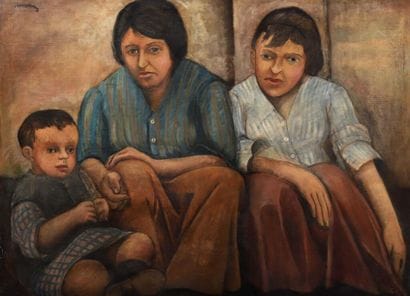 Pedro CREIXAMS (1893-1965).
Portrait de femme...