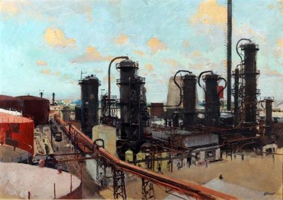 Albert BRENET (1903-2005).
Raffinerie, le...