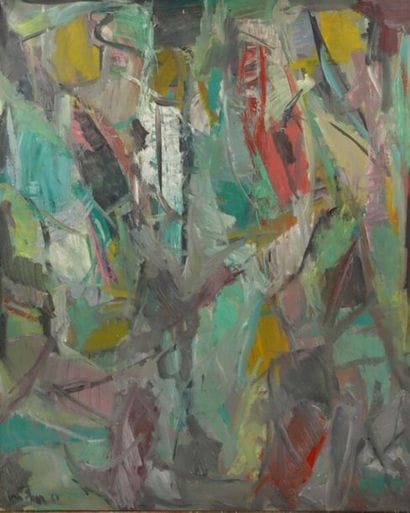David LAN-BAR (1912-1987).
Sans titre.
Huile...