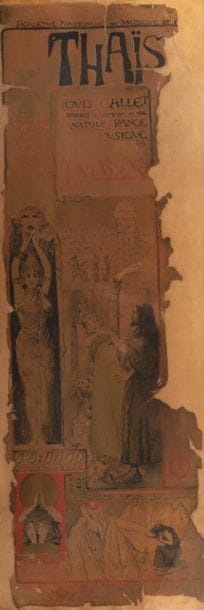Manuel ORAZI (1860-1934).
Thaïs, 1894
Lithographie...