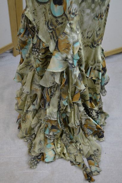 ROBERTO CAVALLI 

Robe longue dos nu en soie...