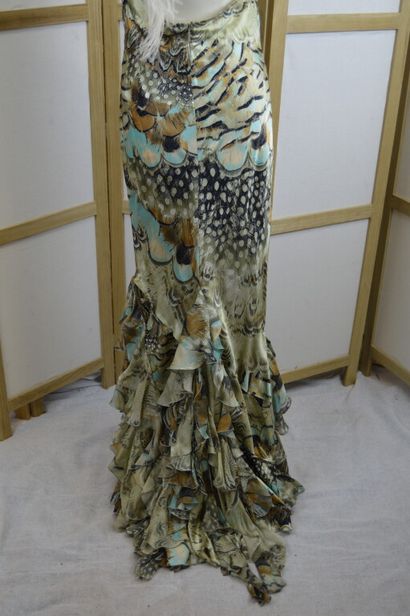 ROBERTO CAVALLI 

Robe longue dos nu en soie...