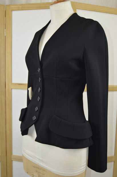 CHRISTIAN DIOR PARIS

Veste en crêpe noire...