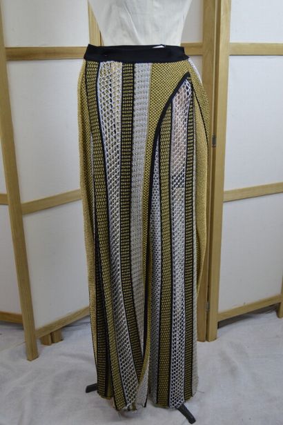 BALMAIN

Pantalon en lainage et lurex doré/noir/argenté....