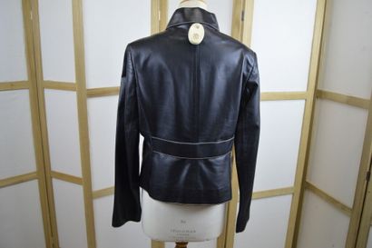 PAULE KA 

Blouson en cuir d'agneau noir...