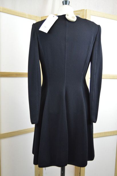GIORGIO ARMANI

Robe portefeuille noire à...