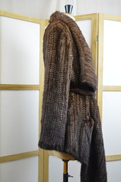 PELLESSIMO

Gilet/veste en vison tricoté...