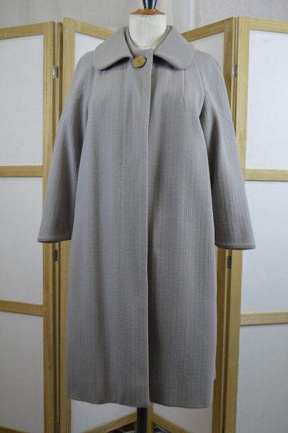 CHLOE

Manteau ¾ en tissu chevron taupe,...