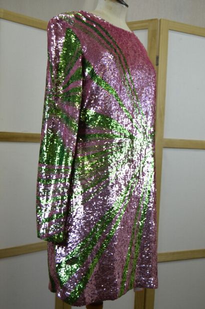 VERSACE 

Robe à manches longues en sequin...